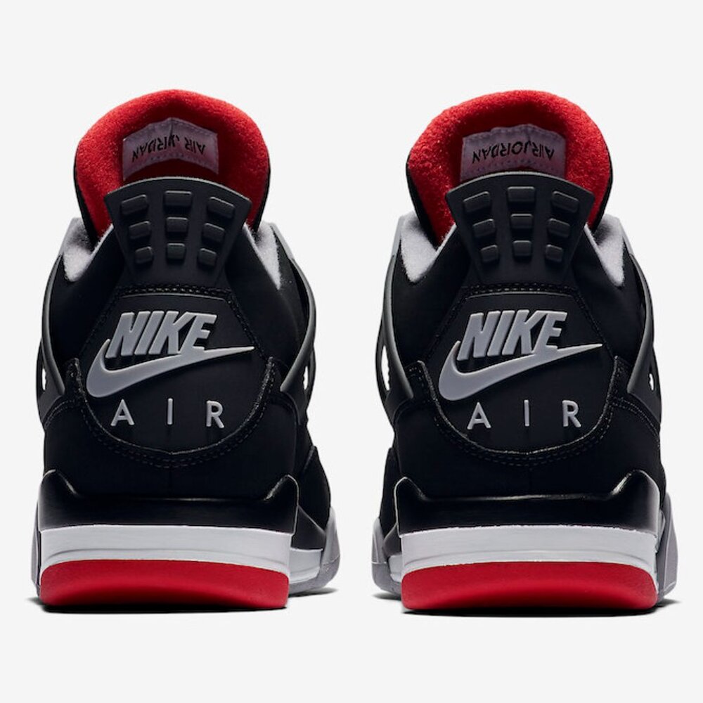 Nike Air Jordan 4 Retro OG Bred 2019 308497-060 Black Red Men Size 11 NEW DS - Picture 2 of 10